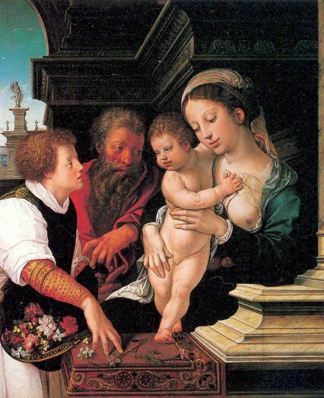 Orlandi, Deodato The Holy Family Norge oil painting art